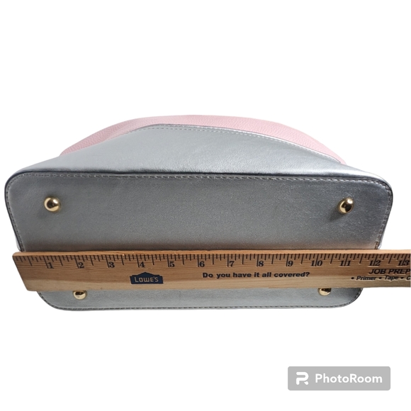 MKF Collection Vegan Leather Magnolia Women’s Hobo Bag Pink Silver - Picture 11 of 16